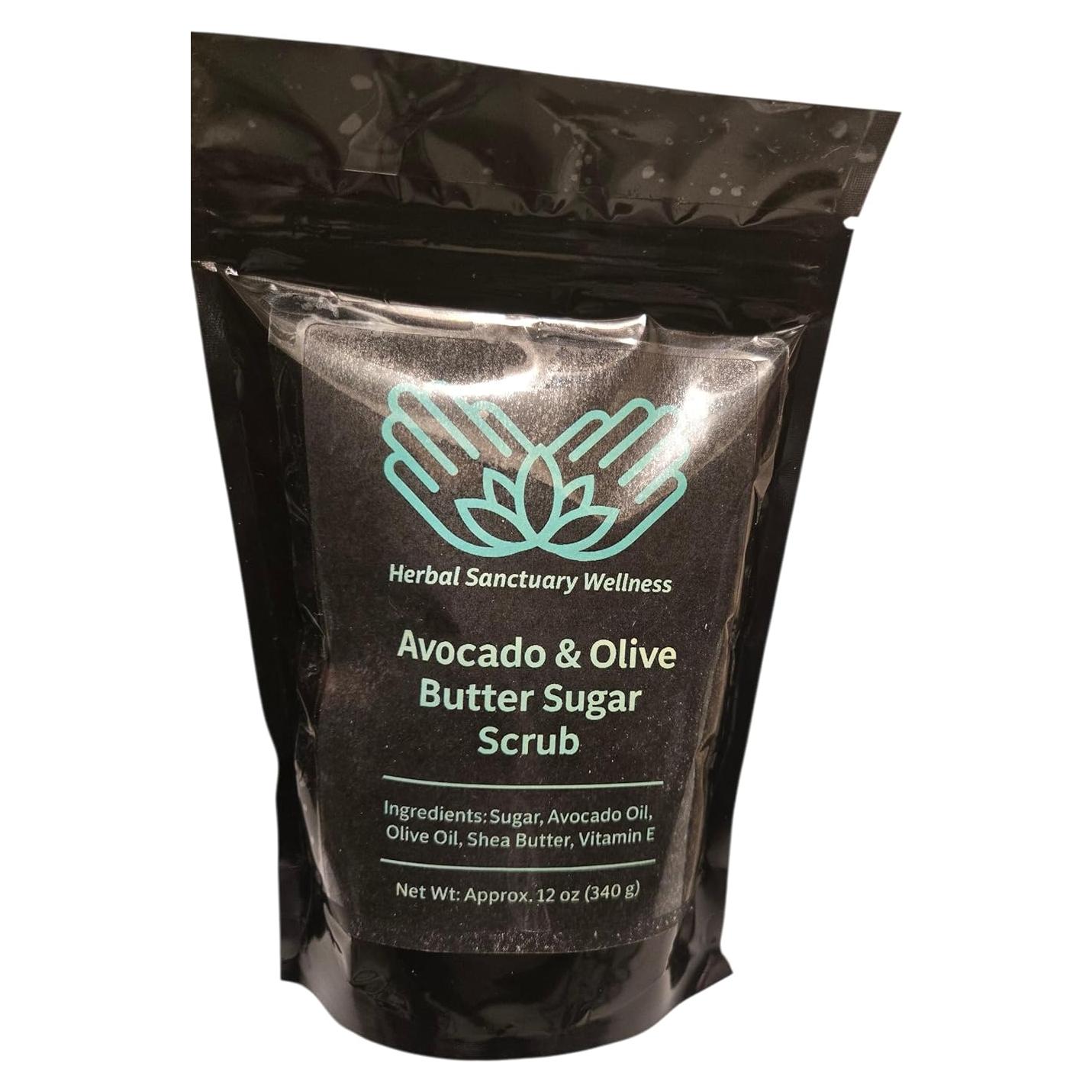 Exfoliante Corporal Herbal Sanctuary 340g - Azúcar y Aguacate