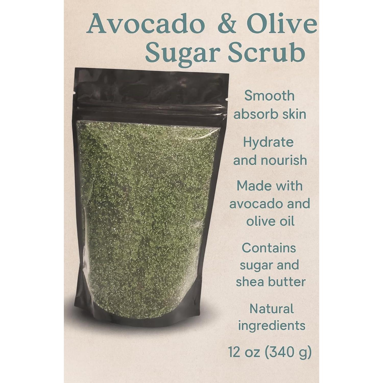 Exfoliante Corporal Herbal Sanctuary 340g - Azúcar y Aguacate