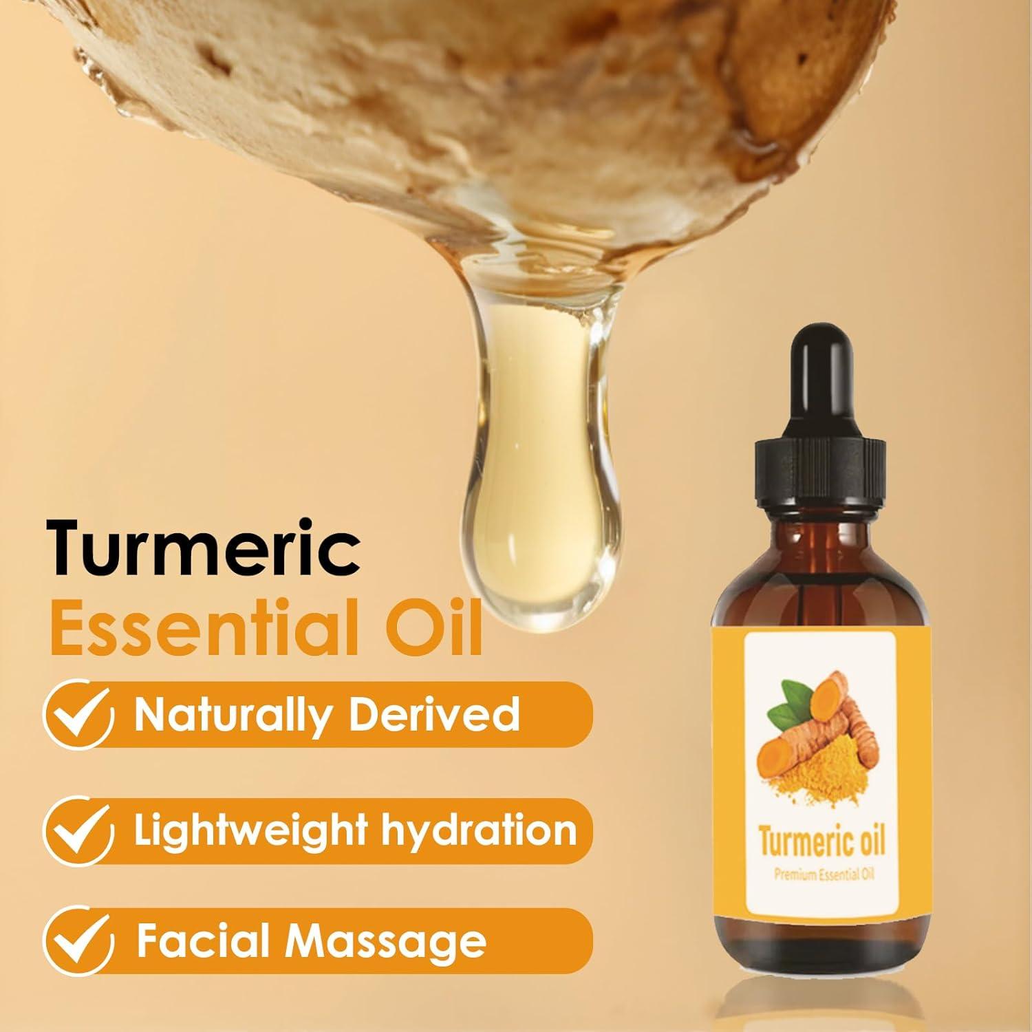 Juego de Cuidado Facial QVKZL - 4 Piezas con Cúrcuma