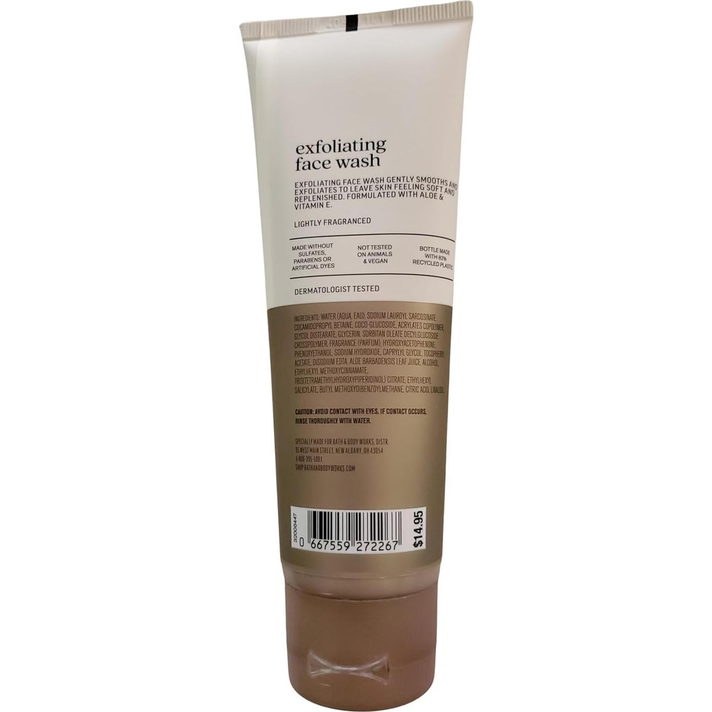 Exfoliante Facial Bath & Body Works Aloe y Vitamina E 113g