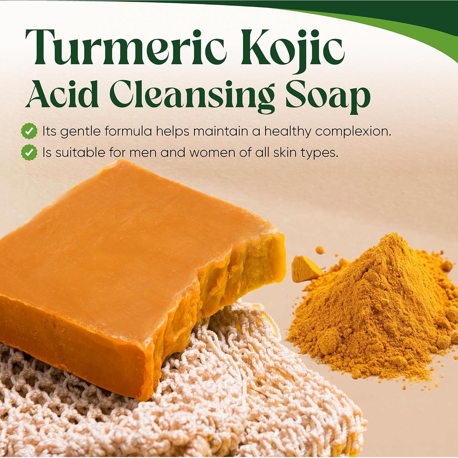 Jabón Ácido Kójico con Cúrcuma AMVital - 2 Barras 99g