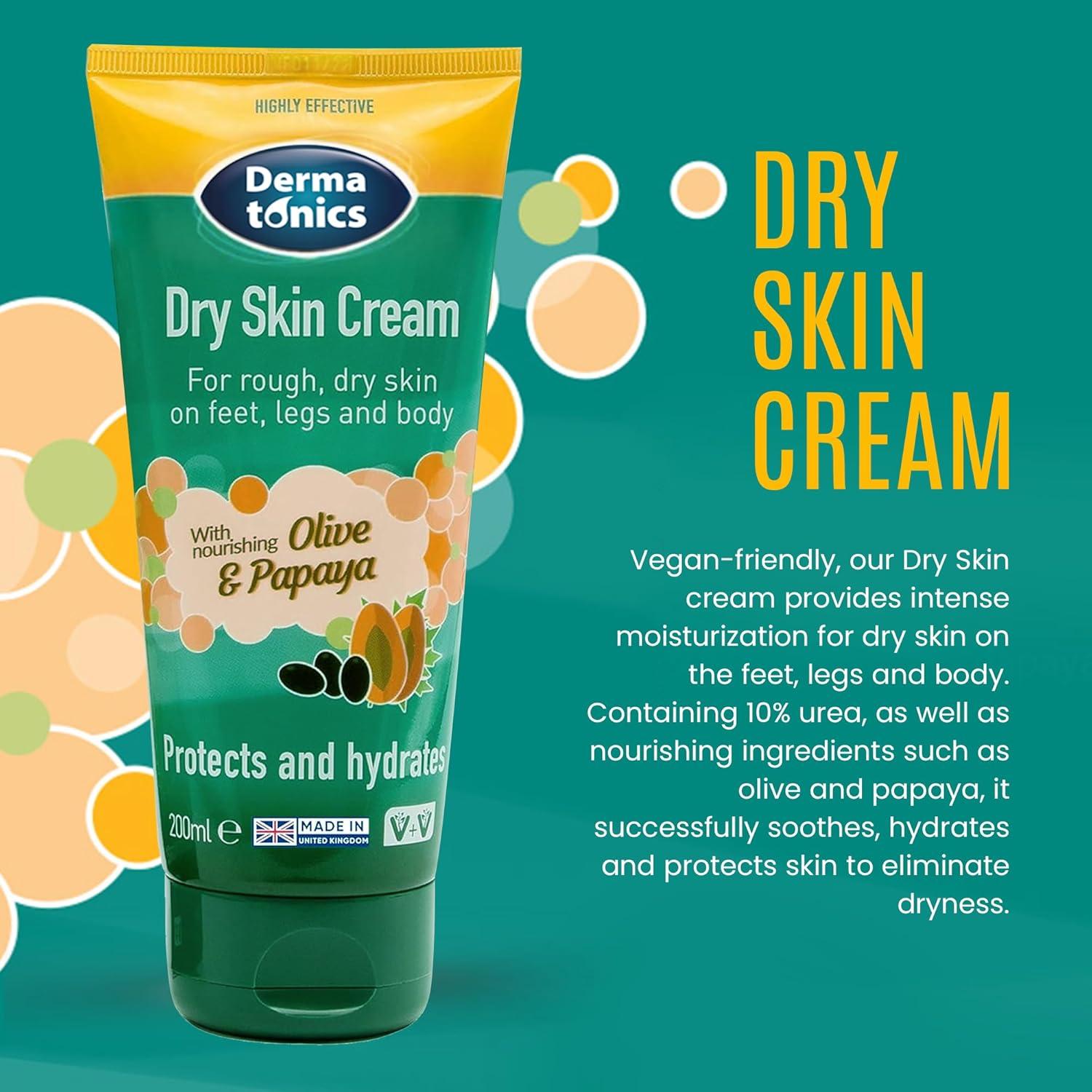 Crema Hidratante Dermatonics 200ml con 10% Urea para Piel Seca