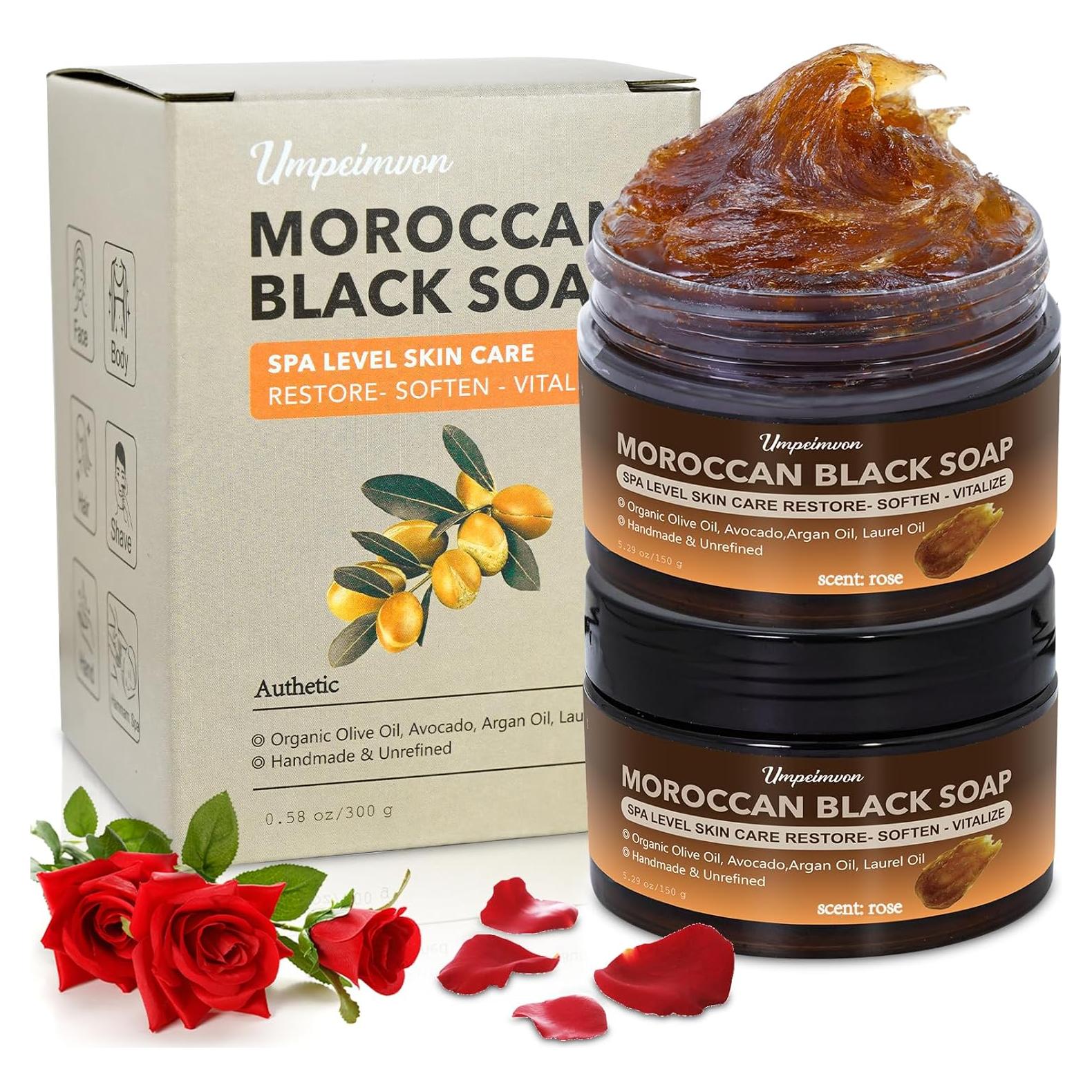 Jabón Negro Marroquí Forvirness con Aceite de Argán 150g