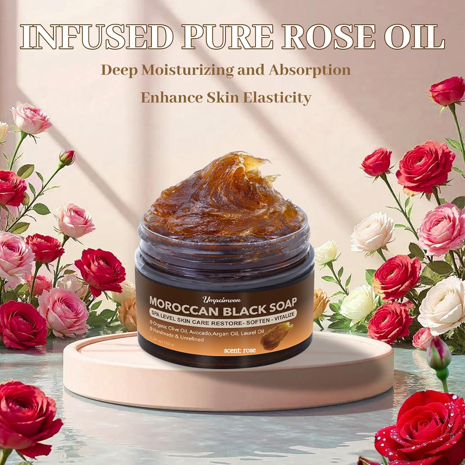 Jabón Negro Marroquí Forvirness con Aceite de Argán 150g