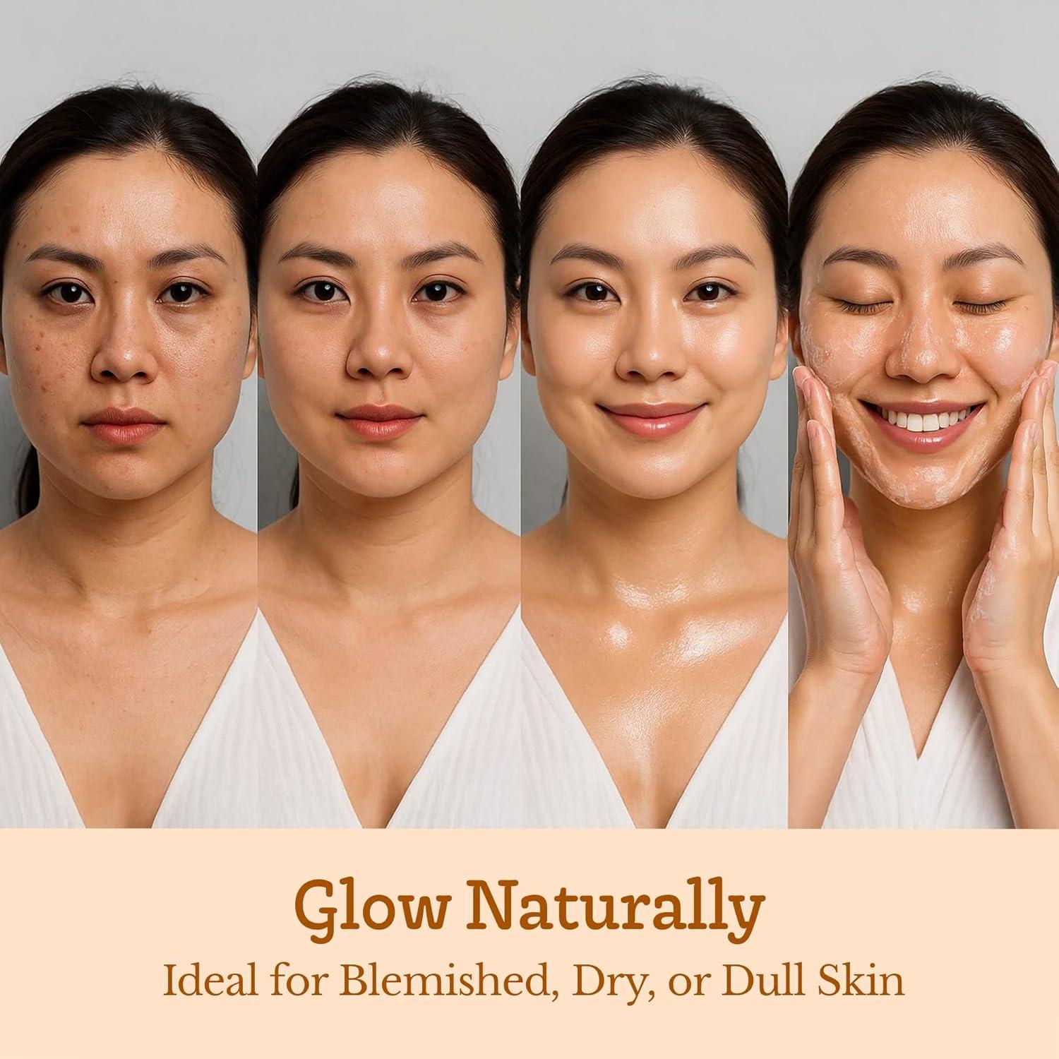 Jabón Natural de Leche de Cabra con Cúrcuma y Miel - Paquete de 3