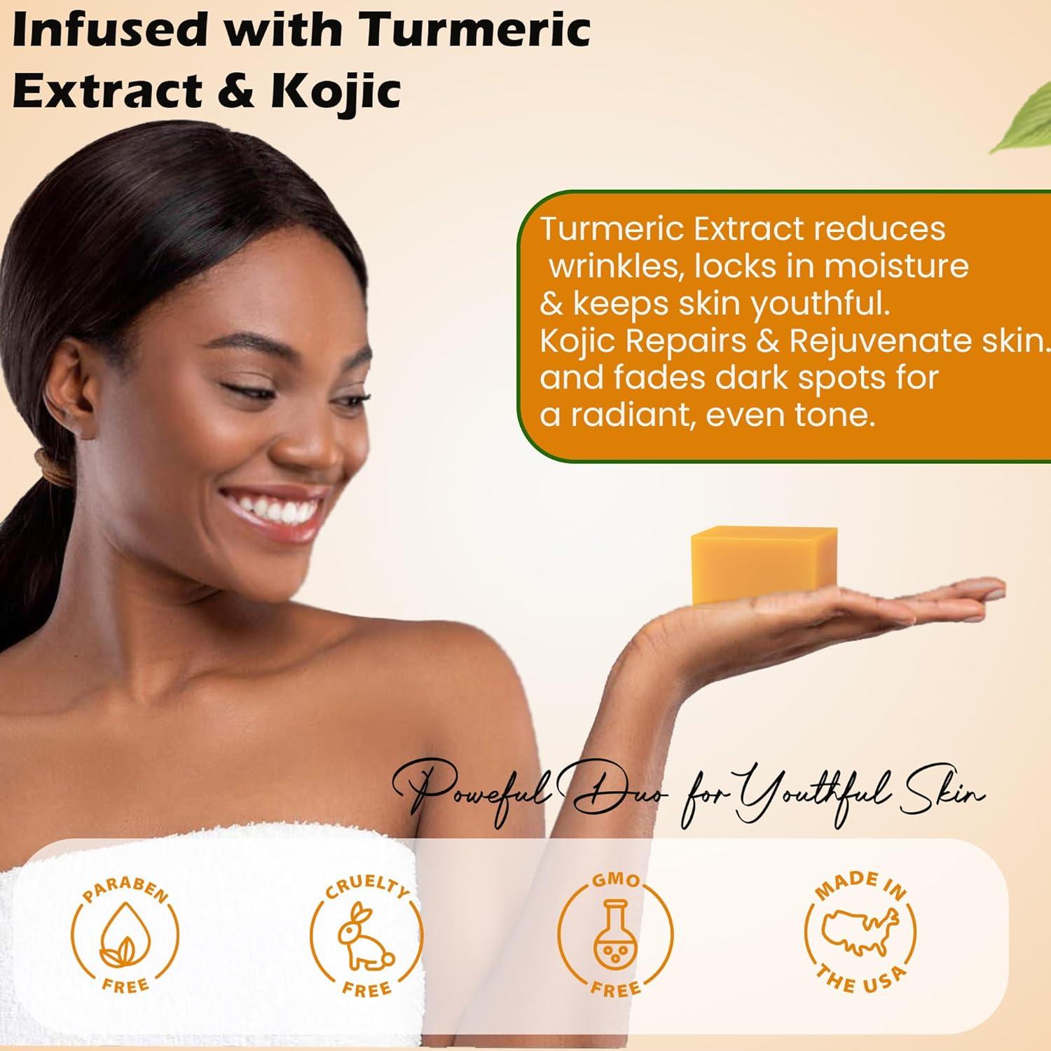 Jabón de Cúrcuma Kojic Balemalik 150g - Unifica Tono Piel