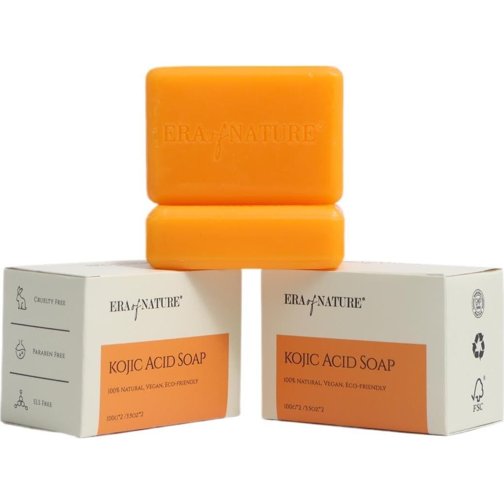 Jabón de Ácido Kojico Era de la Naturaleza 200g - Paquete de 2