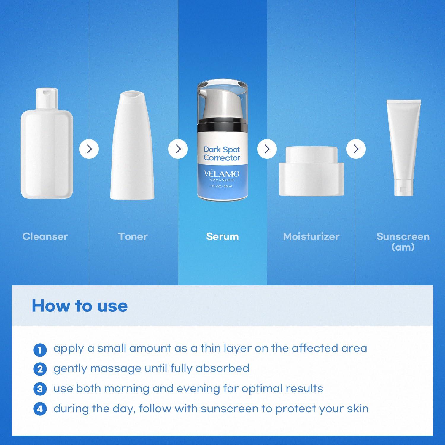 Suero Corrector de Manchas Oscuras VELAMO AVANZADO 30ml