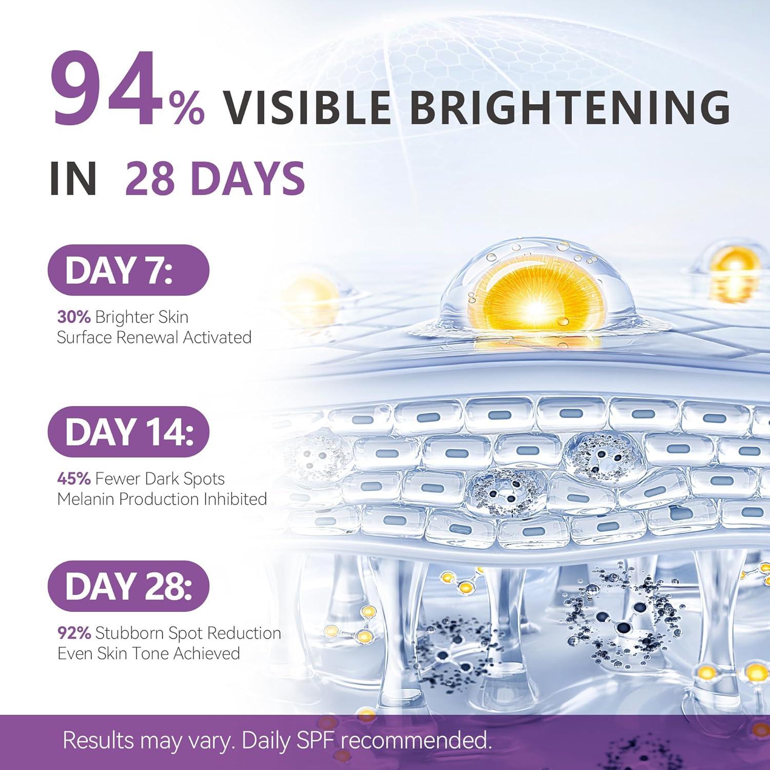 Suero Aclarador de Manchas Oscuras YVTYVT 20 ml con Bola Rodante