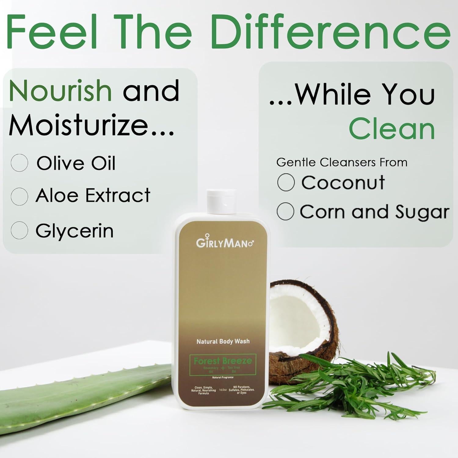 Jabón Corporal Natural GirlyMan - Romero Árbol de Té, 9g