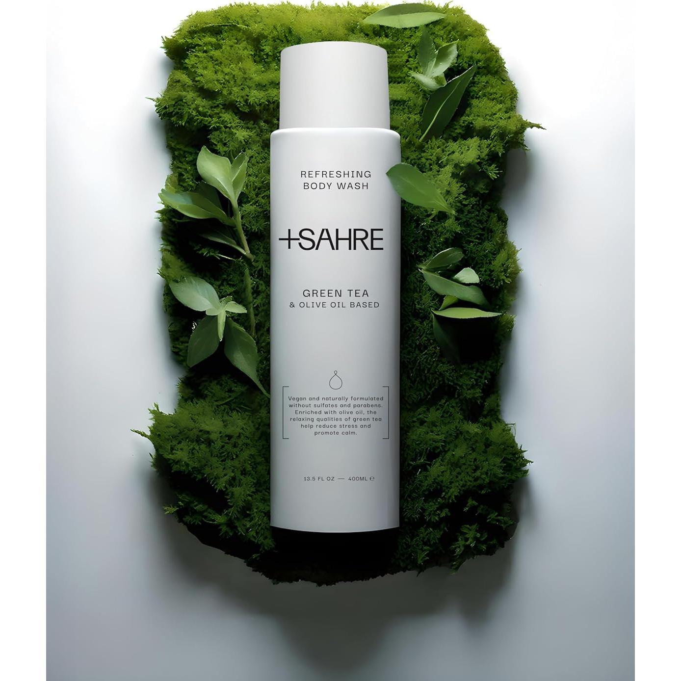 Gel de Ducha Vegano Sahre 400ml - Aceite de Oliva y Té Verde