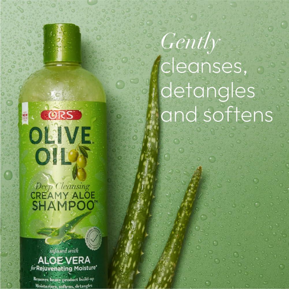 Champú Cremoso ORS Aloe y Aceite de Oliva 2 x 355 ml