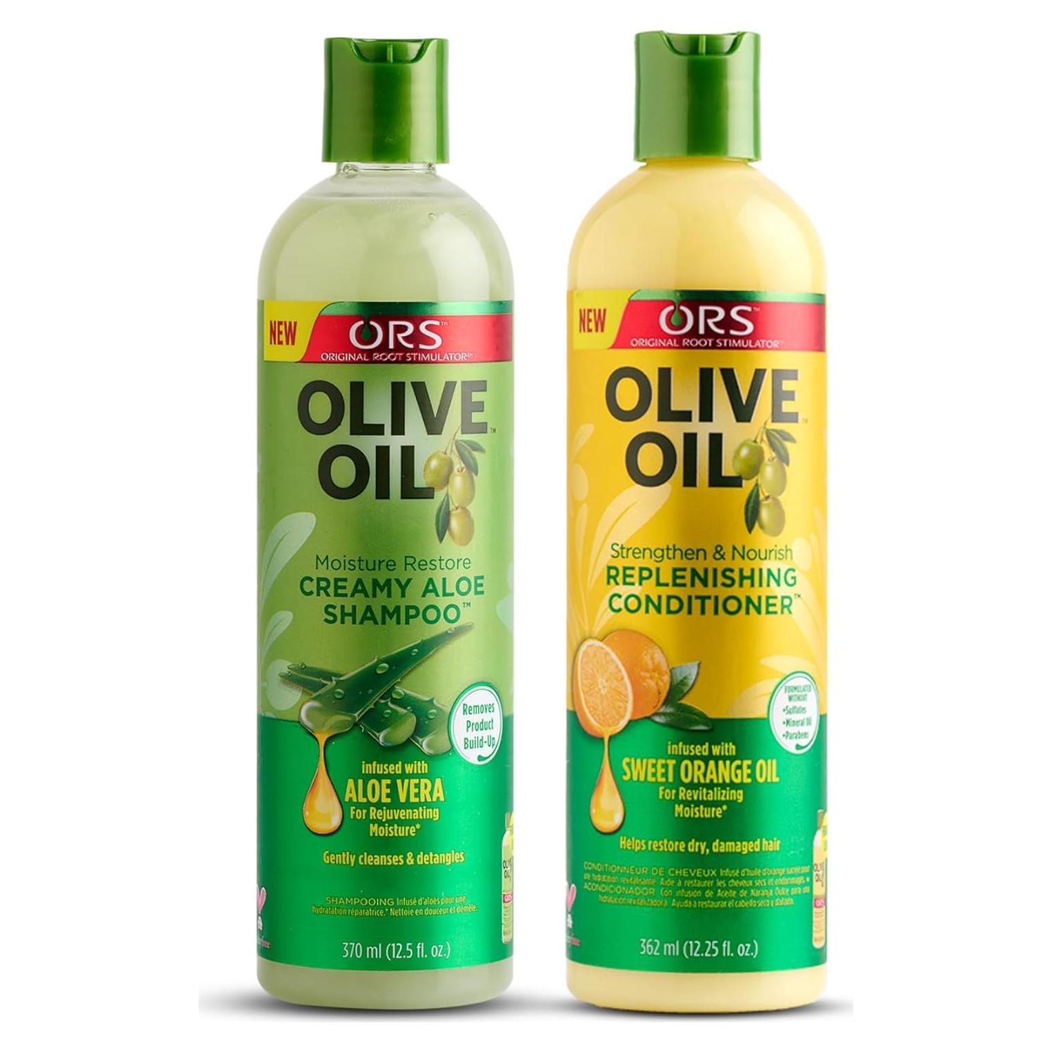 Champú y Acondicionador ORS Aloe Vera y Aceite de Oliva 2 Piezas