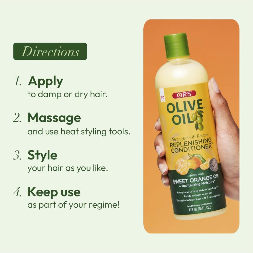 Champú y Acondicionador ORS Aloe Vera y Aceite de Oliva 2 Piezas