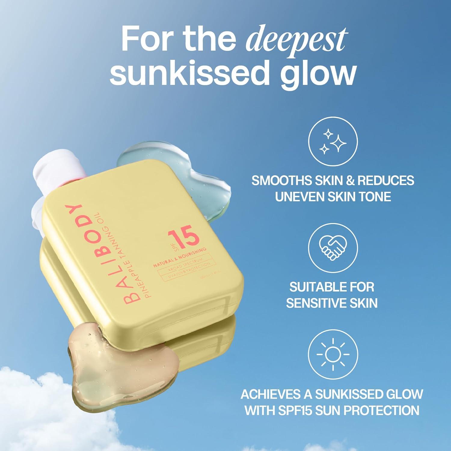 Aceite Bronceador Bali Body - SPF 15, 100 ml, Vegano