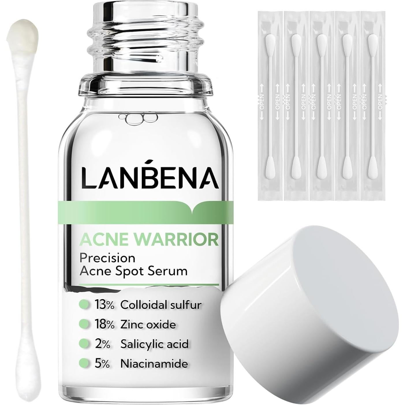 Suero Secante para Acné LANBENA 12.4 ml - Tratamiento Nocturno