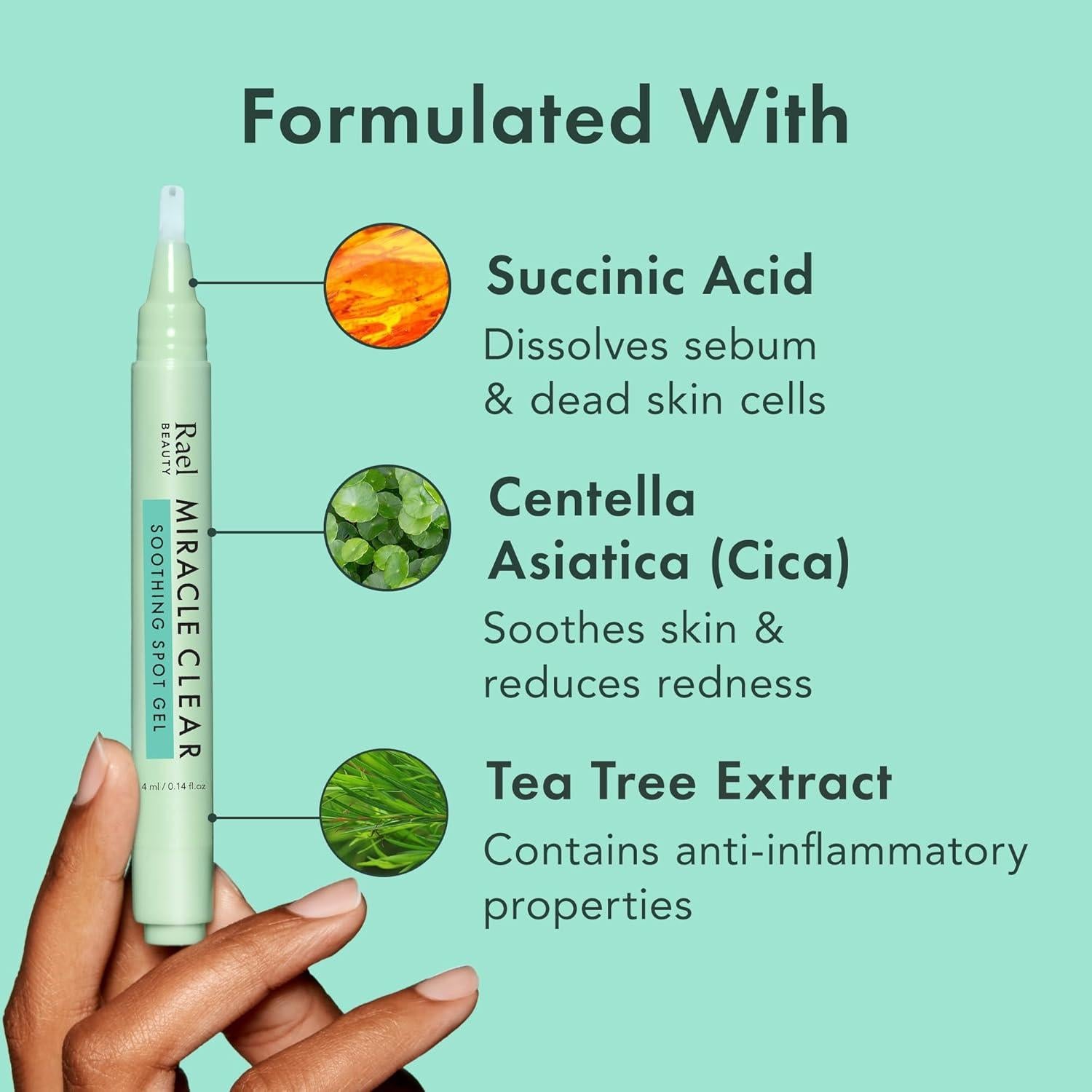 Gel Calmante para Acné Rael - Tratamiento Vegano 3.98g