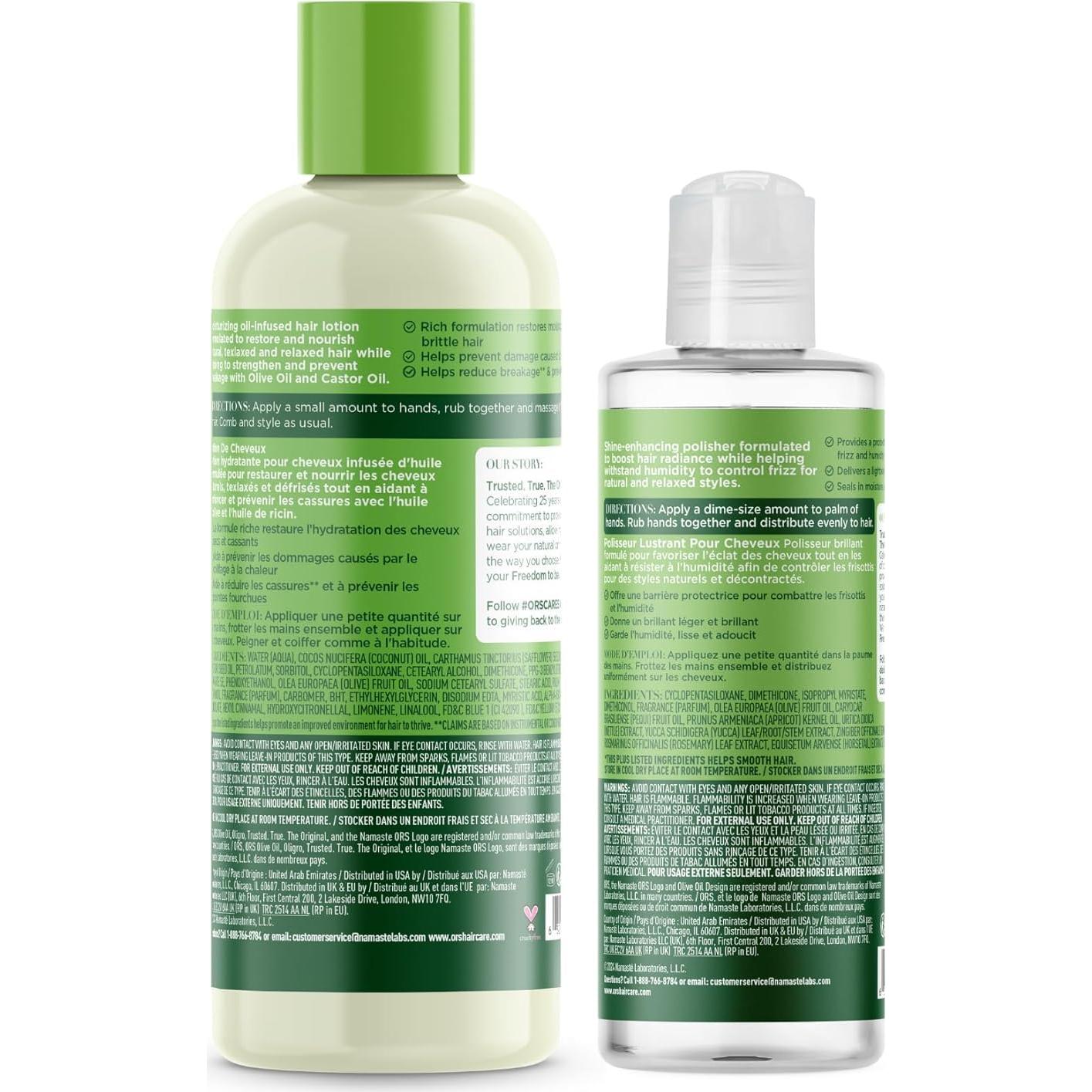 Loción Hidratante y Pulidor de Brillo Namaste 2 Piezas