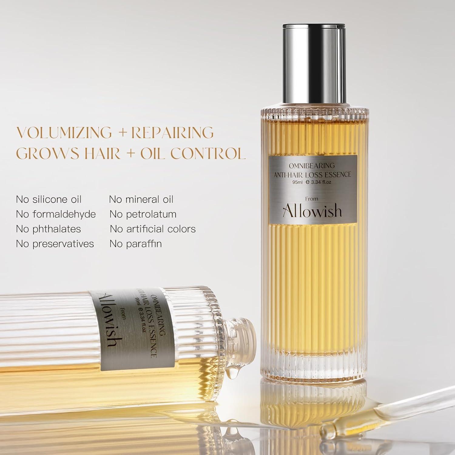 Suero Engrosante para el Crecimiento del Cabello Allowish 95 ml - Con Biotina y Cafeína