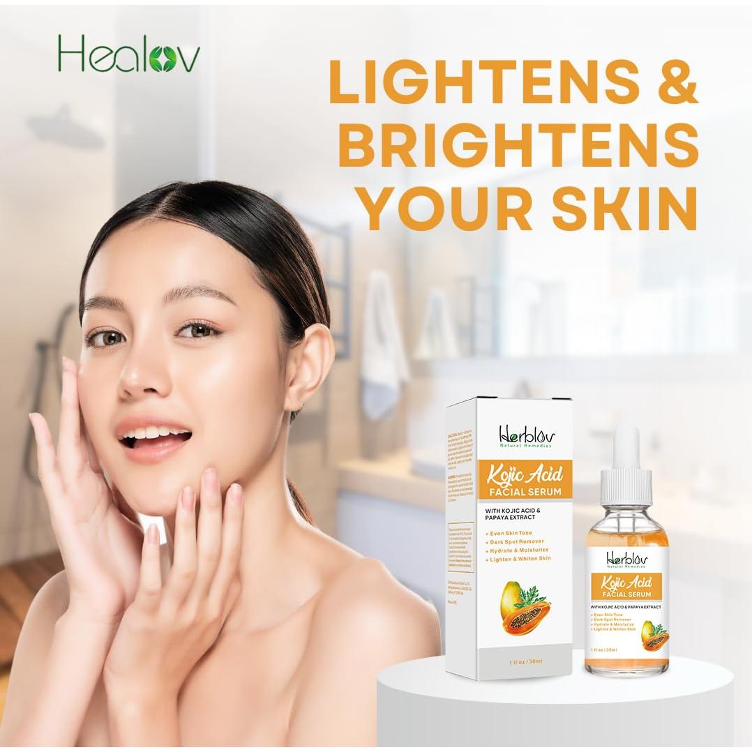 Suero Aclarador de Piel Herblov - Ácido Kójico 81g