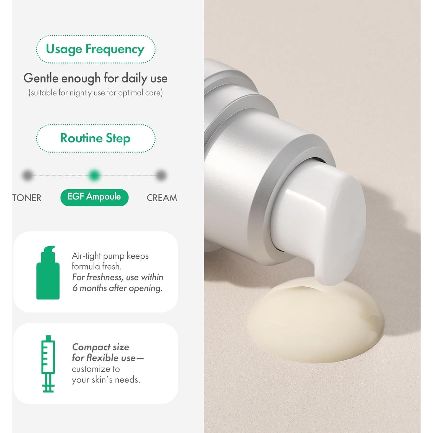 Suero Hidratante Easydew DW-EGF 30 ml con Niacinamida y Glutatión