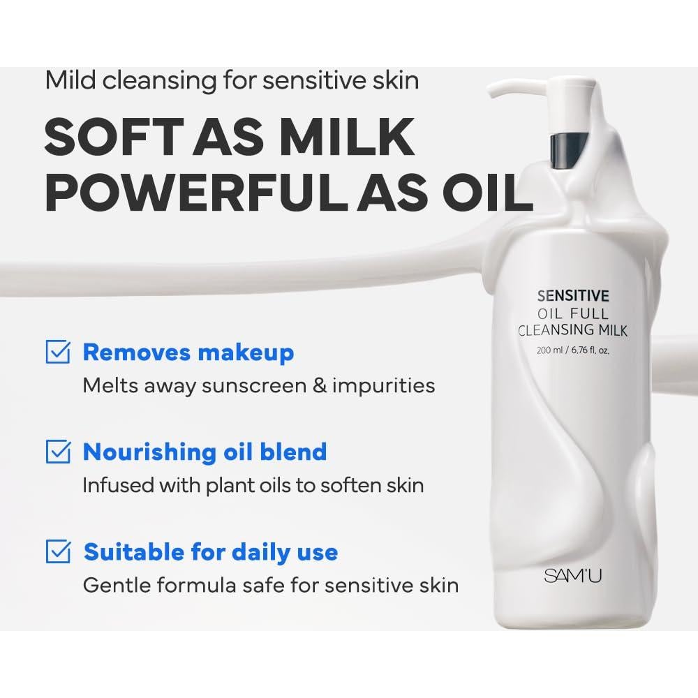 Leche Limpiadora Completa SAM'U 200 ml - Hidratante Piel Seca