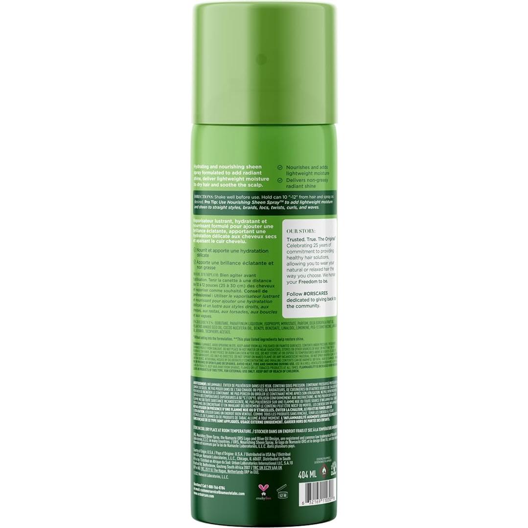 Spray Brillo Nutritivo ORS Aceite de Oliva y Coco 2x300ml