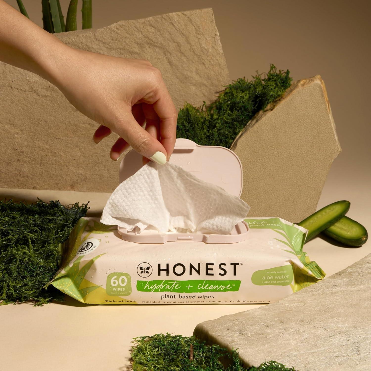 Toallitas Hidratantes The Honest Company Aloe Pepino 60 Unidades