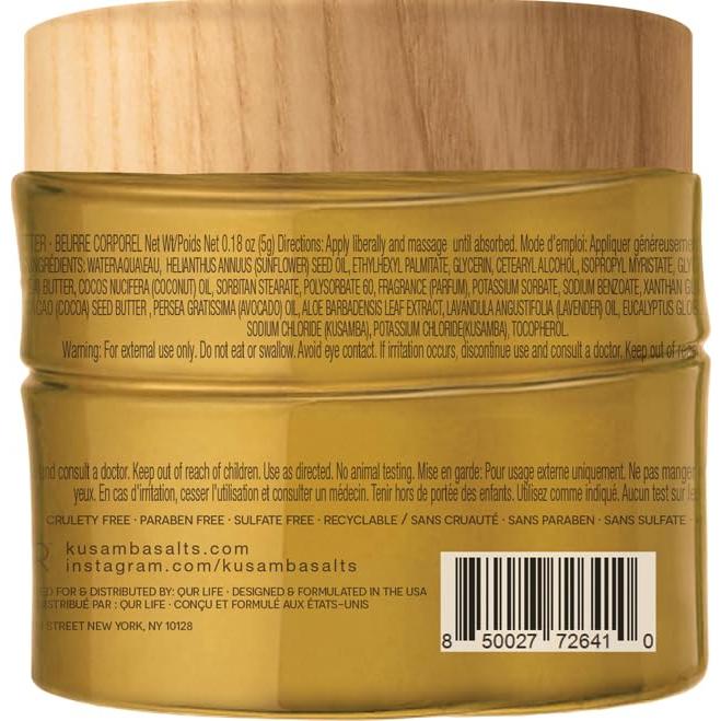 Manteca Corporal Natural QUR Jazmín SeaFoam 170g Hidratante