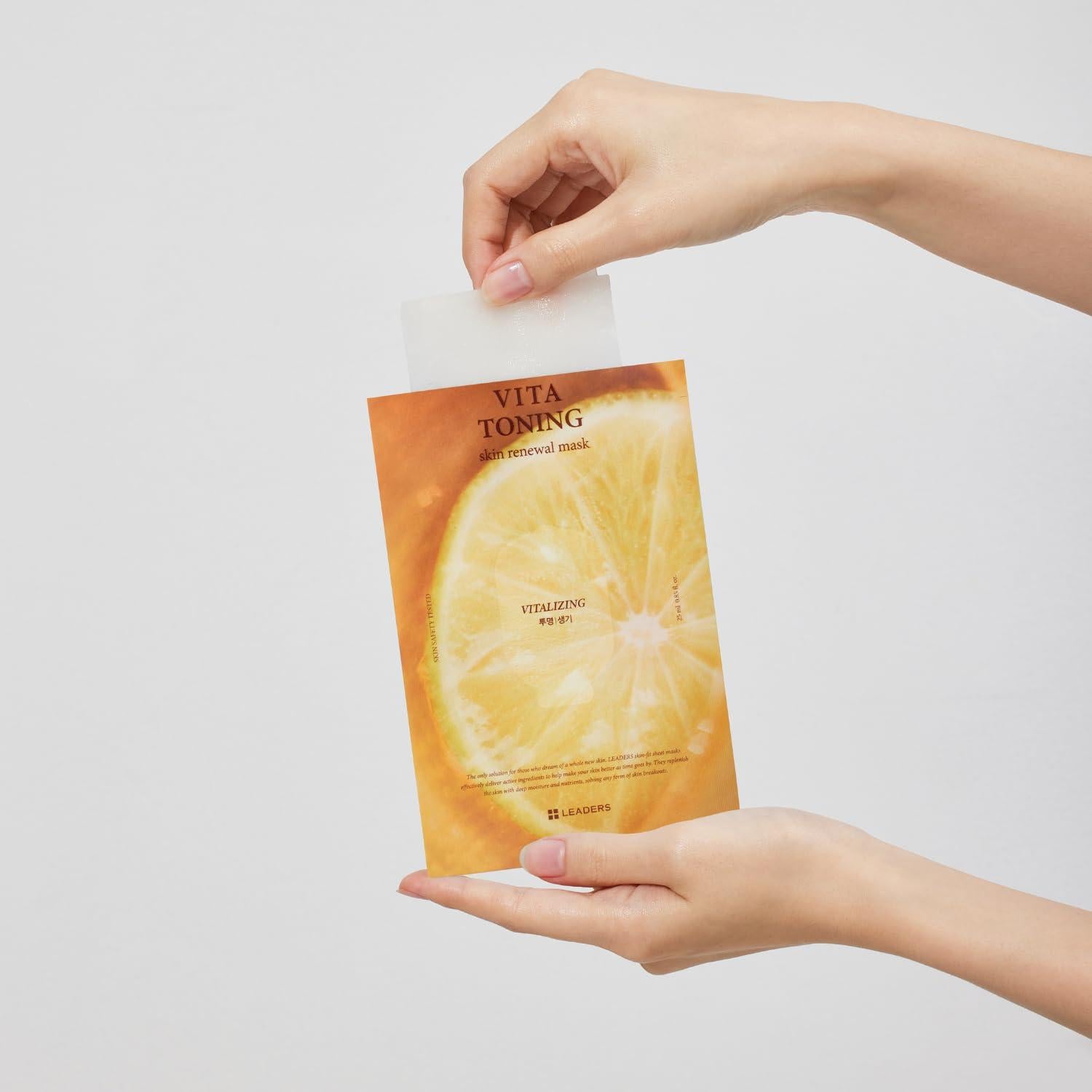 Mascarilla Facial Leaders Vita Toning - 10 Hojas Hidratantes