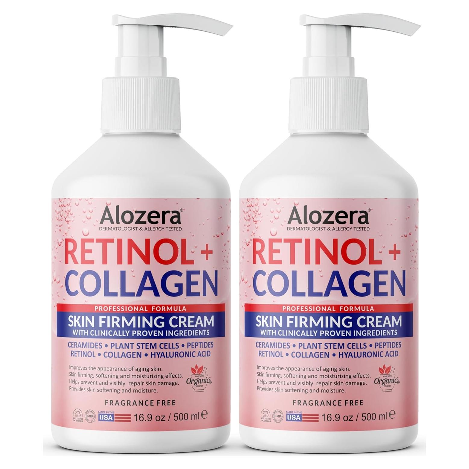 Loción Reafirmante de Retinol y Colágeno Alozera 478 ml