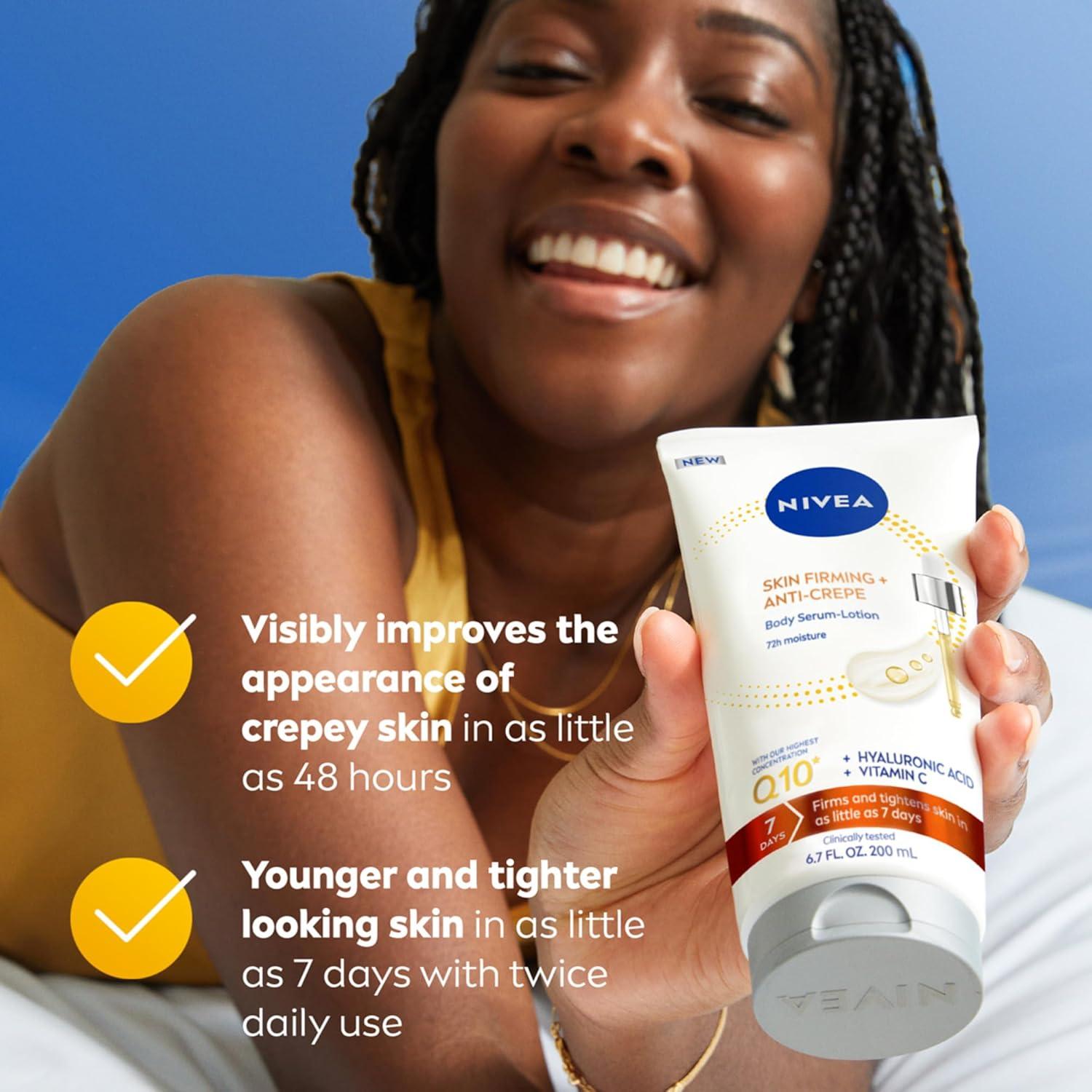 NIVEA Suero-Loción Corporal Reafirmante 198 ml Q10 Ácido Hialurónico