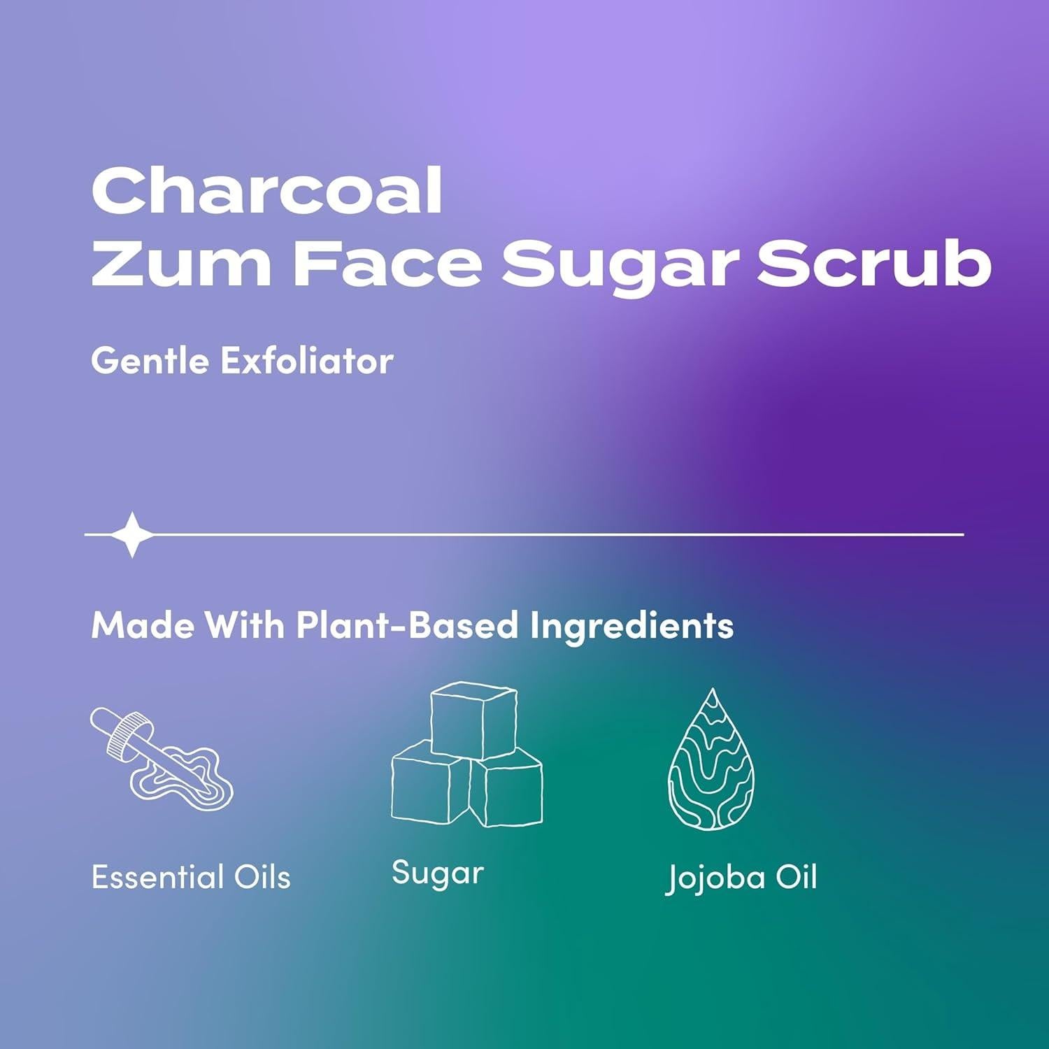 Exfoliante Facial de Azúcar Carbón Zum Indigo Wild 113g