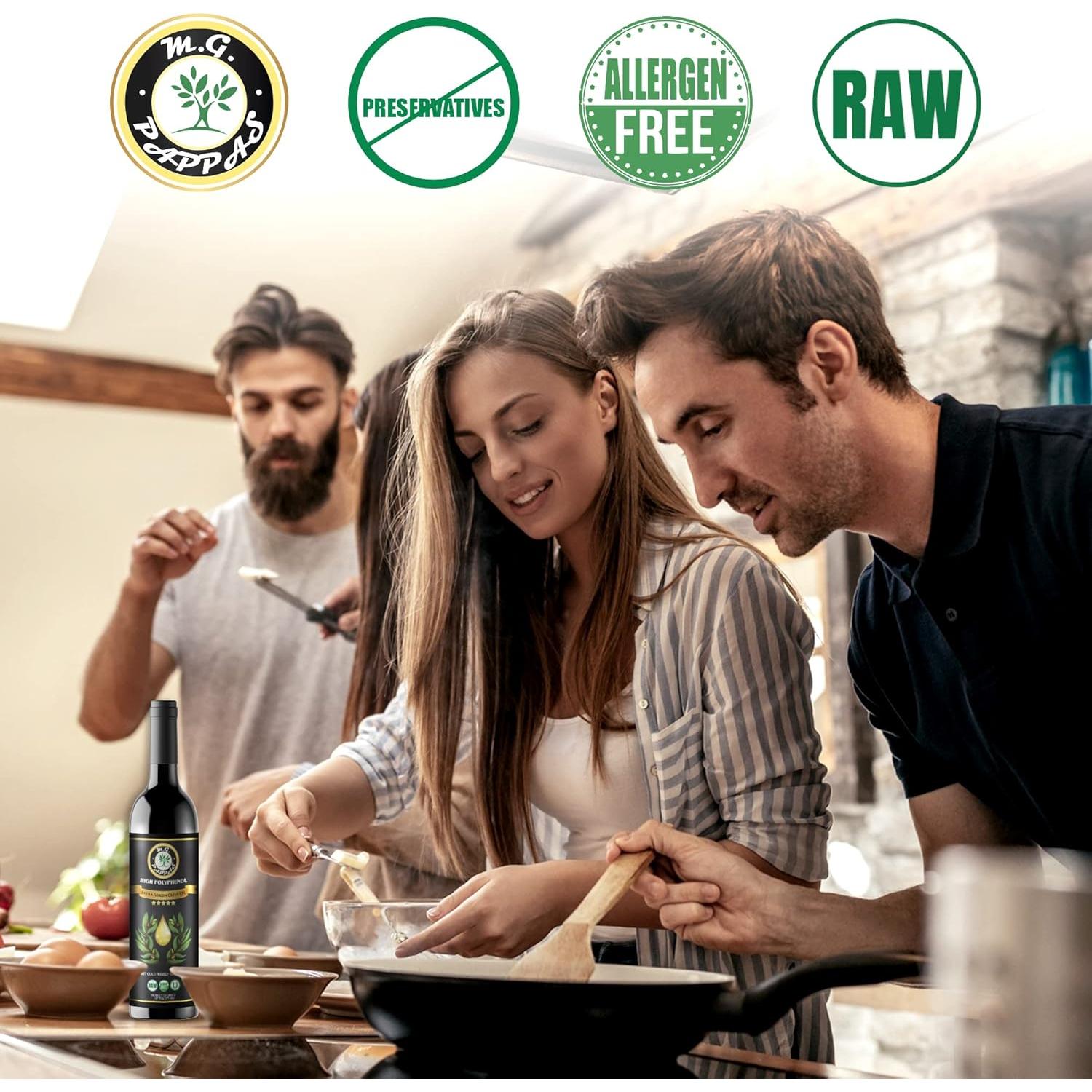 Aceite de Oliva Virgen Extra M.G. Pappas 375ml - Alto Polifenol