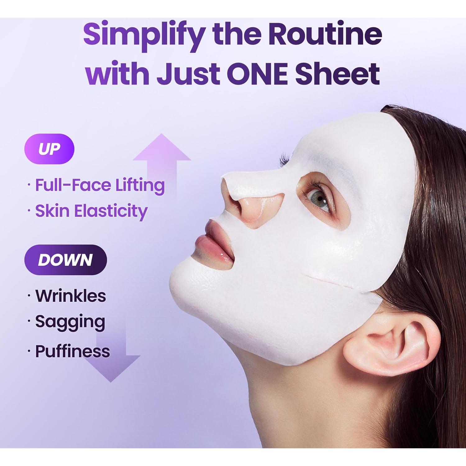 Mascarilla Facial Lifting 3D BOH con Colágeno Coreano 6 Hojas