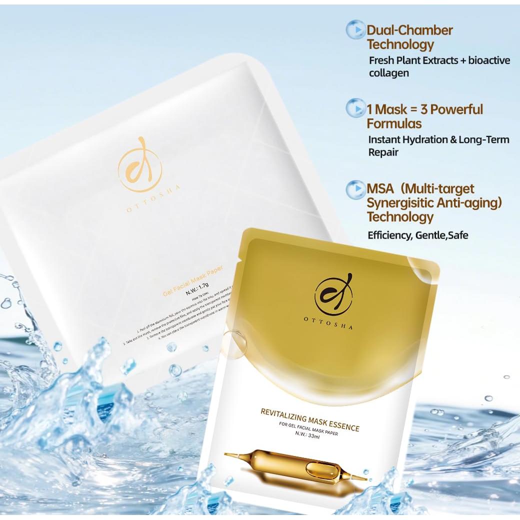 Mascarilla Facial de Colágeno Bioactivo Arahelio - 5 Pares