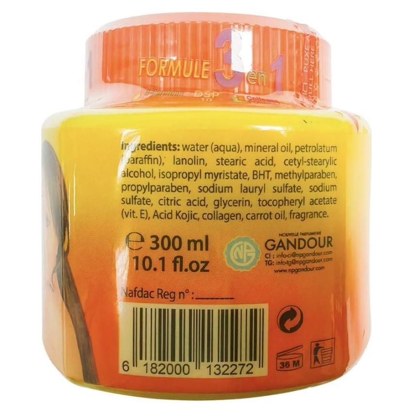 Crema Hidratante de Zanahoria Brillante Natural 300 ml