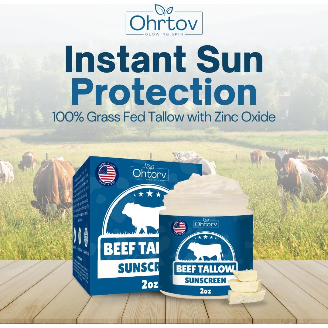 Protector Solar Natural Ohrtov - Grasa de Res y Óxido de Zinc 56g