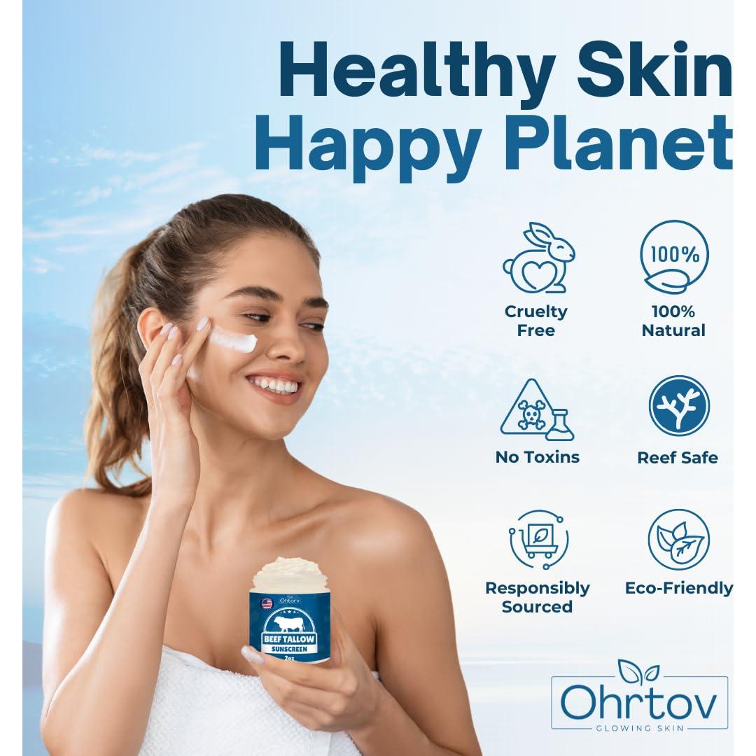 Protector Solar Natural Ohrtov - Grasa de Res y Óxido de Zinc 56g