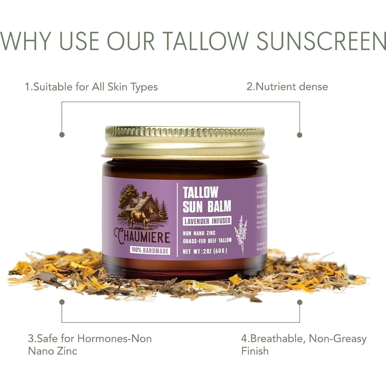 Protector Solar Orgánico SPF 50 Lavanda - 70.9g - Sin Químicos