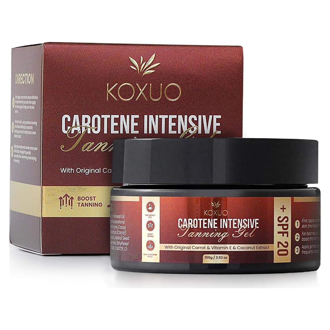 Gel bronceador natural Acelerador Caroteno 140g Coco Zanahoria