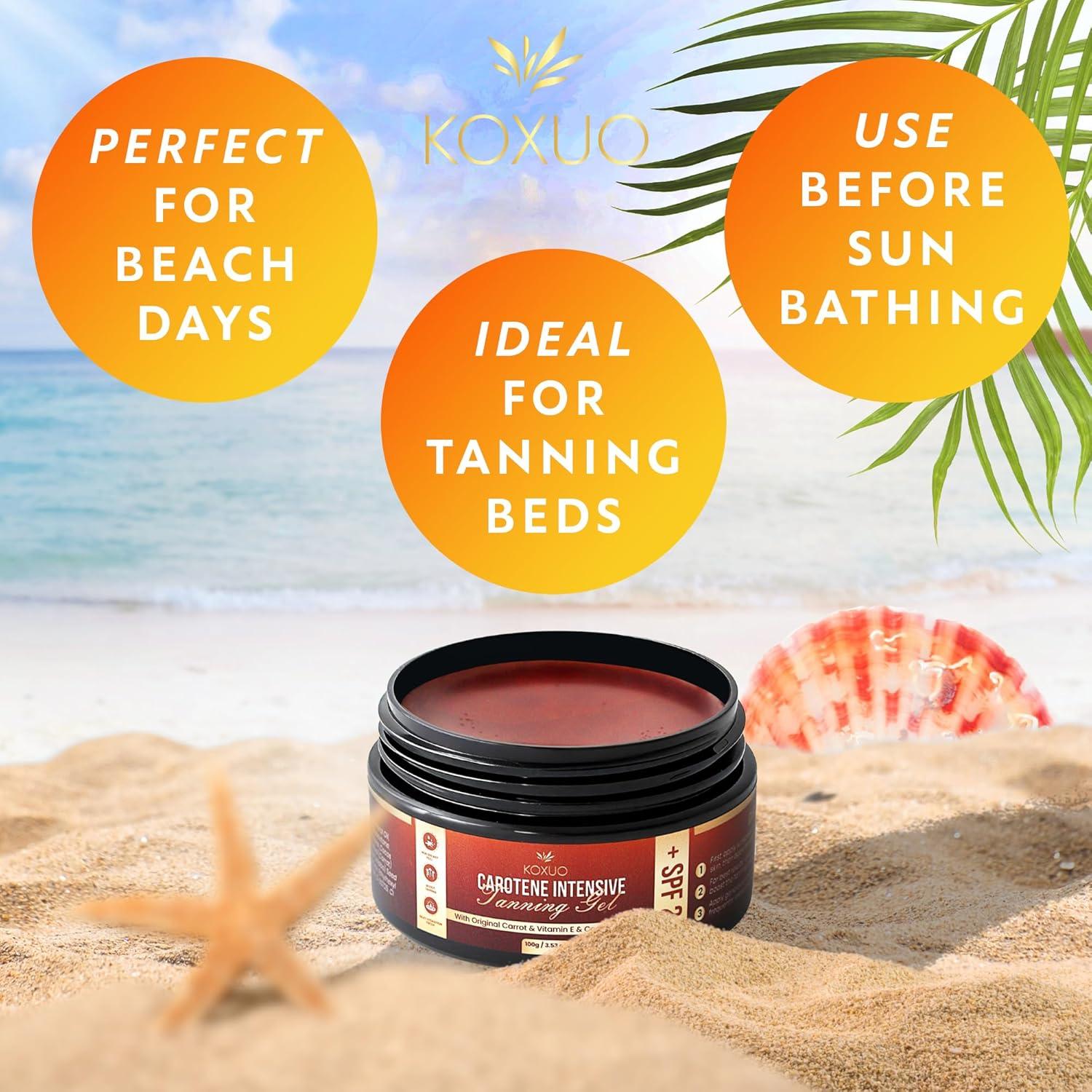 Gel bronceador natural Acelerador Caroteno 140g Coco Zanahoria