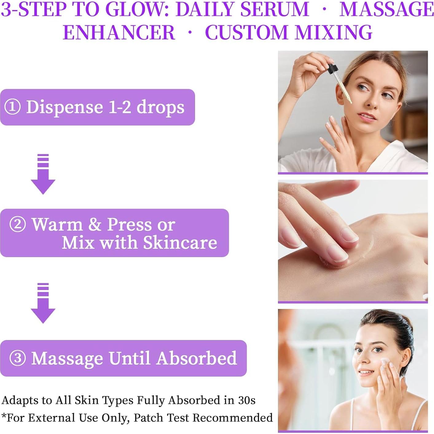 Aceite Facial Antienvejecimiento MMPANG 60 ml - Rosa Mosqueta y Lavanda