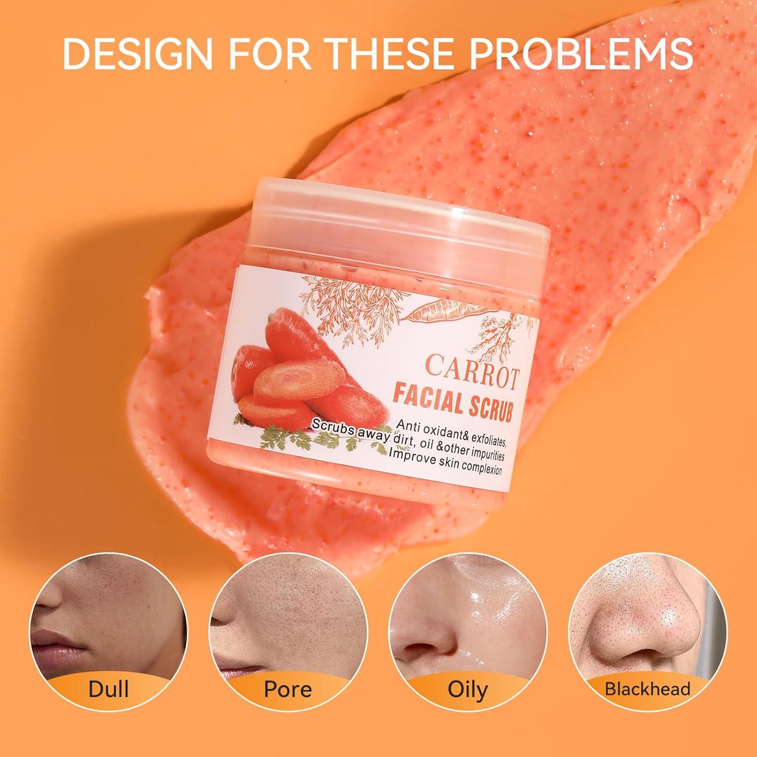 Exfoliante Facial de Zanahorias 45g - Limpieza Profunda Piel