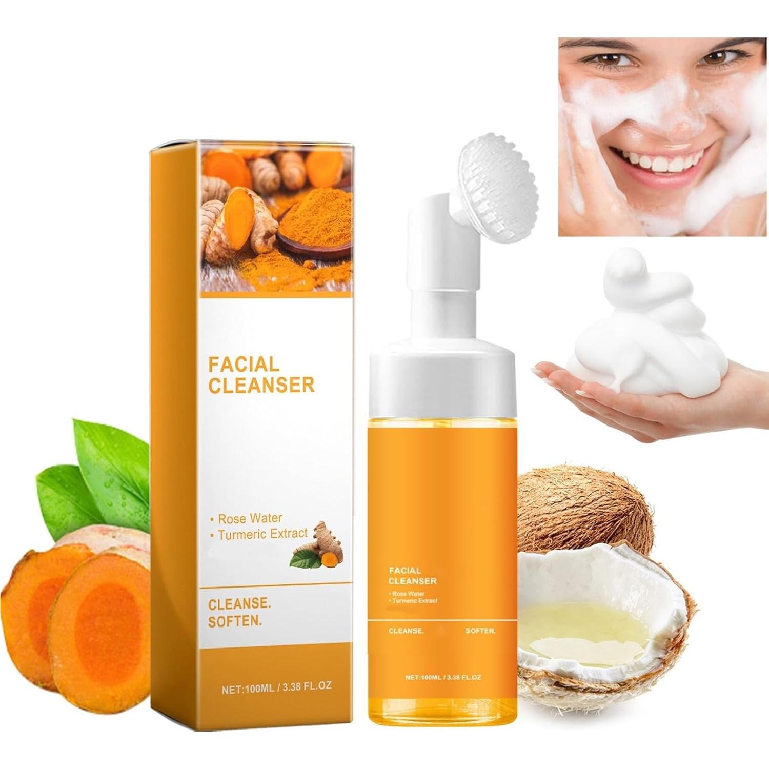 Limpiador Facial de Cúrcuma GHTPJ 100g Exfoliante Espuma