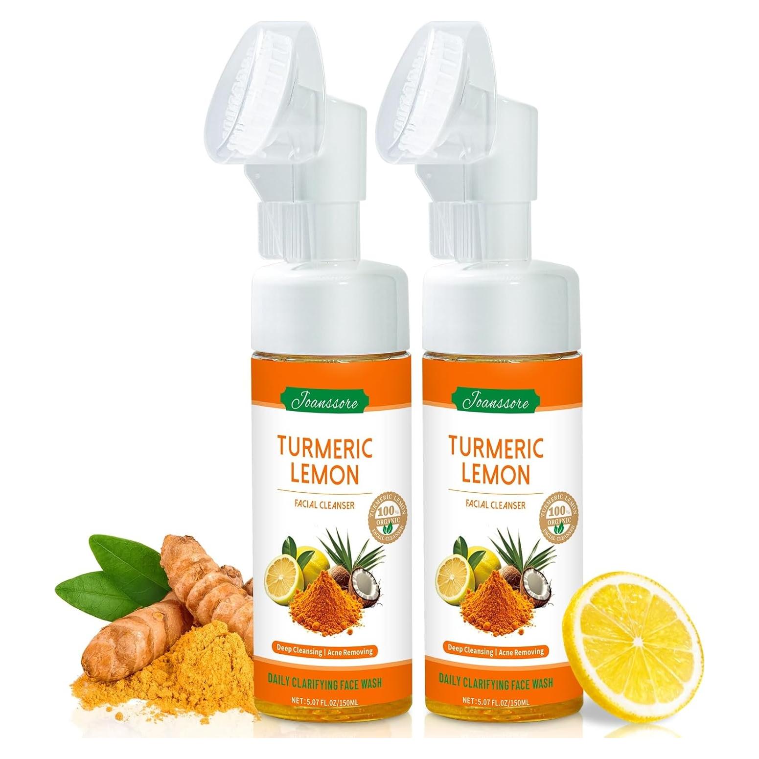 Paquete 2 Limpiadores Faciales Joanssore Cúrcuma y Limón 150g
