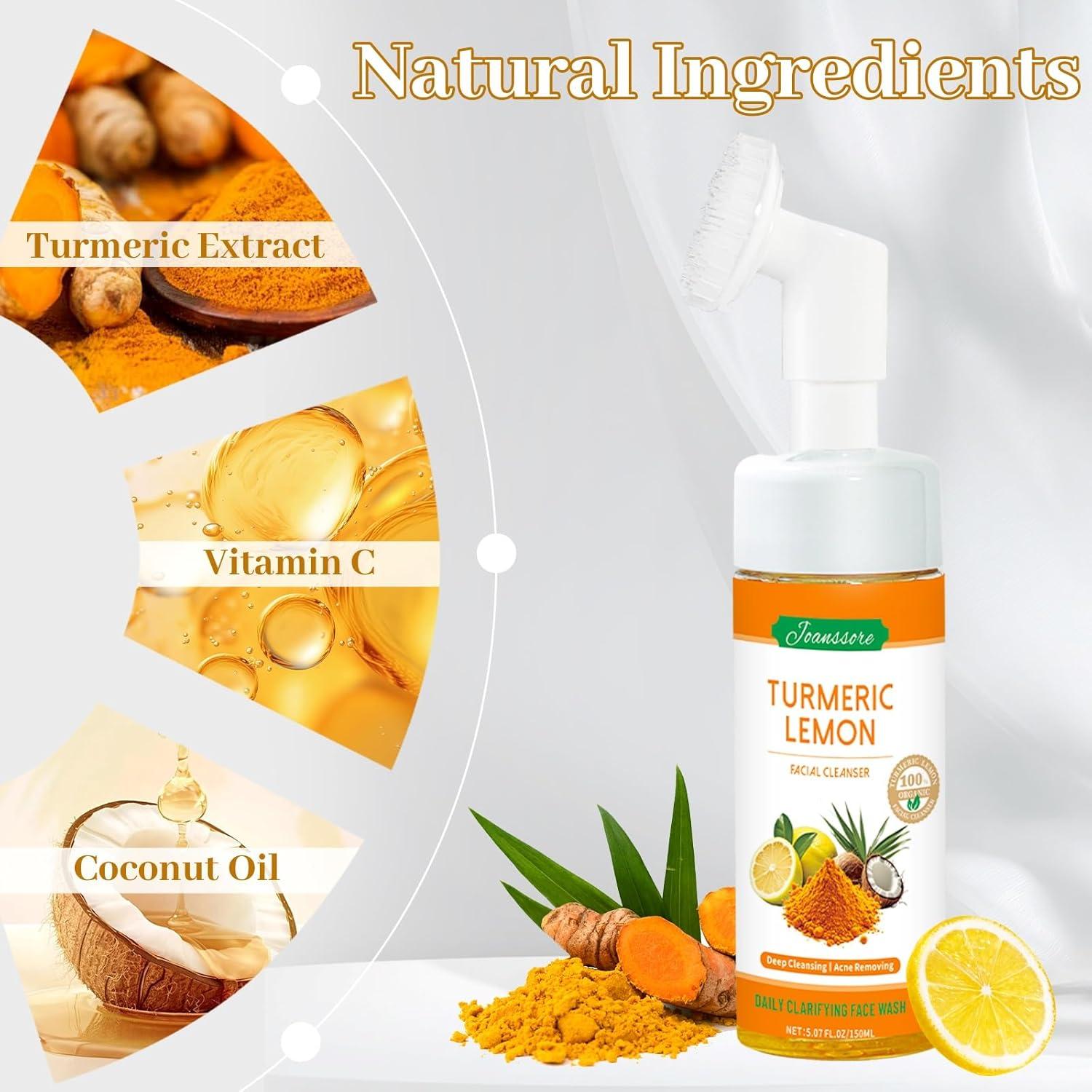 Paquete 2 Limpiadores Faciales Joanssore Cúrcuma y Limón 150g