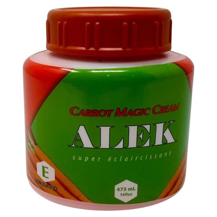 Crema Aclarante Hidratante Alek con Extracto de Zanahoria 473 mL