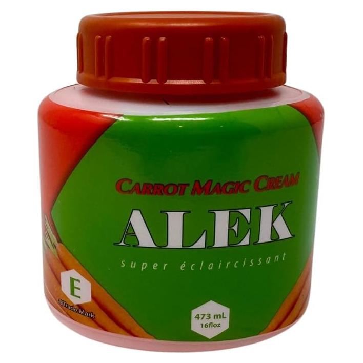 Crema Aclarante Hidratante Alek con Extracto de Zanahoria 473 mL
