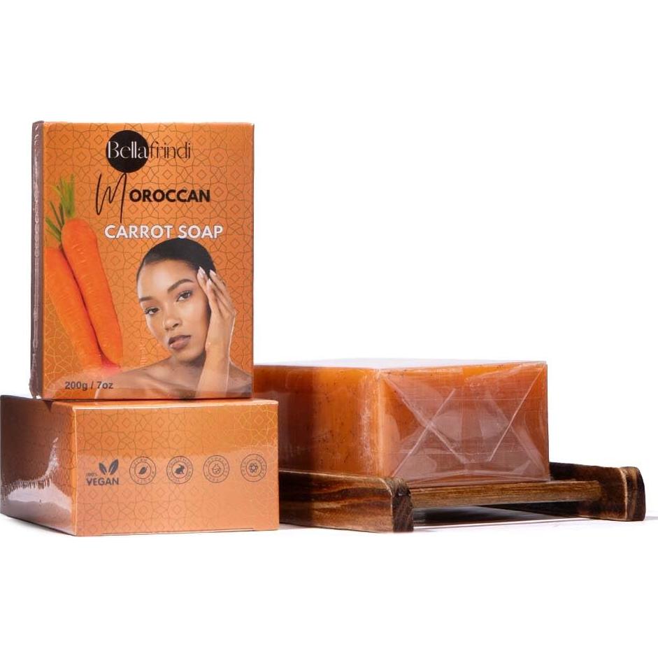 Jabón de Zanahoria Marroquí Bellafrindi 200g - Vegano y Natural